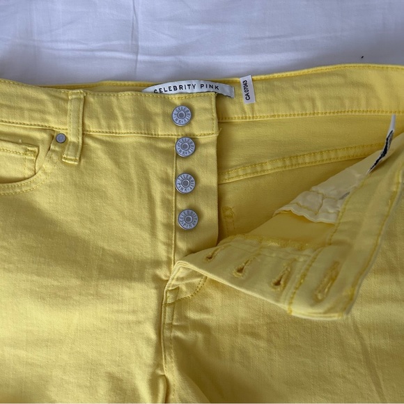 Yellow Denim Shorts - Picture 4 of 5